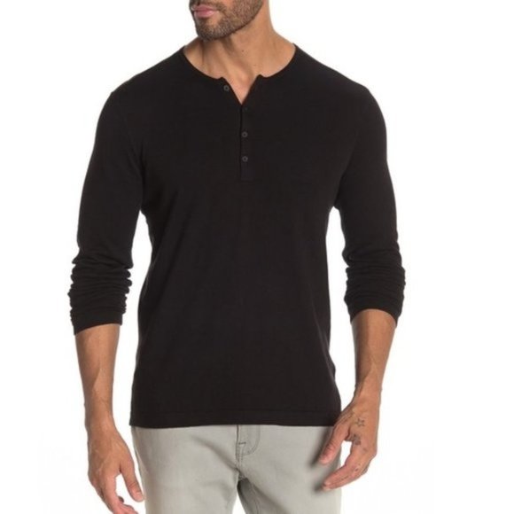 John Varvatos Star USA Henley Sweater - Picture 1 of 6